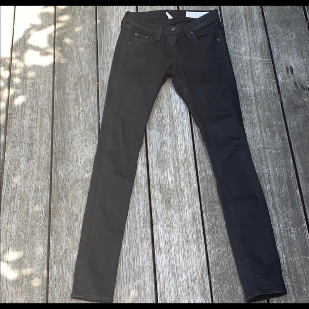 Rag & bone ‘the skinny’ black jeans size 25